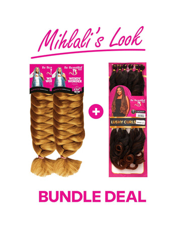 Mihlali's Look - Wendy Wonder (Colour 30 & Colour 4) and Lushy Curls Short (Colour 1/30)